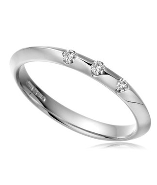 2.5mm Trilogy Style Diamond  Ring