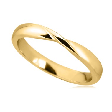 3mm Court Shaped Wedding Designer Ring
